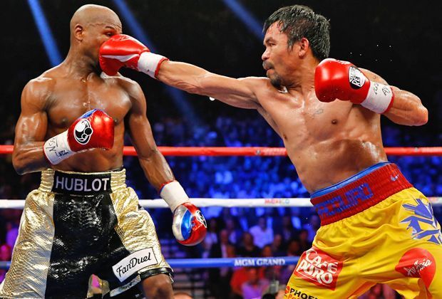 
                <strong>Mayweather vs. Pacquiao: Die Bilder zum Mega-Fight</strong><br>
                Der Kampf war taktischer geprägt als viele Experten erwartet haben. Pacquaio attackierte den Champion zwar häufiger ...
              