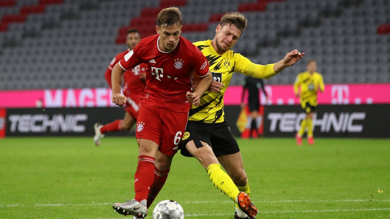 
                <strong>Lukasz Piszczek</strong><br>
                Kommt in der 76. Minute für Hummels. Kann Kimmich vor dem Siegtreffer auch nicht mehr entscheidend stören. ran-Note: ohne Bewertung
              