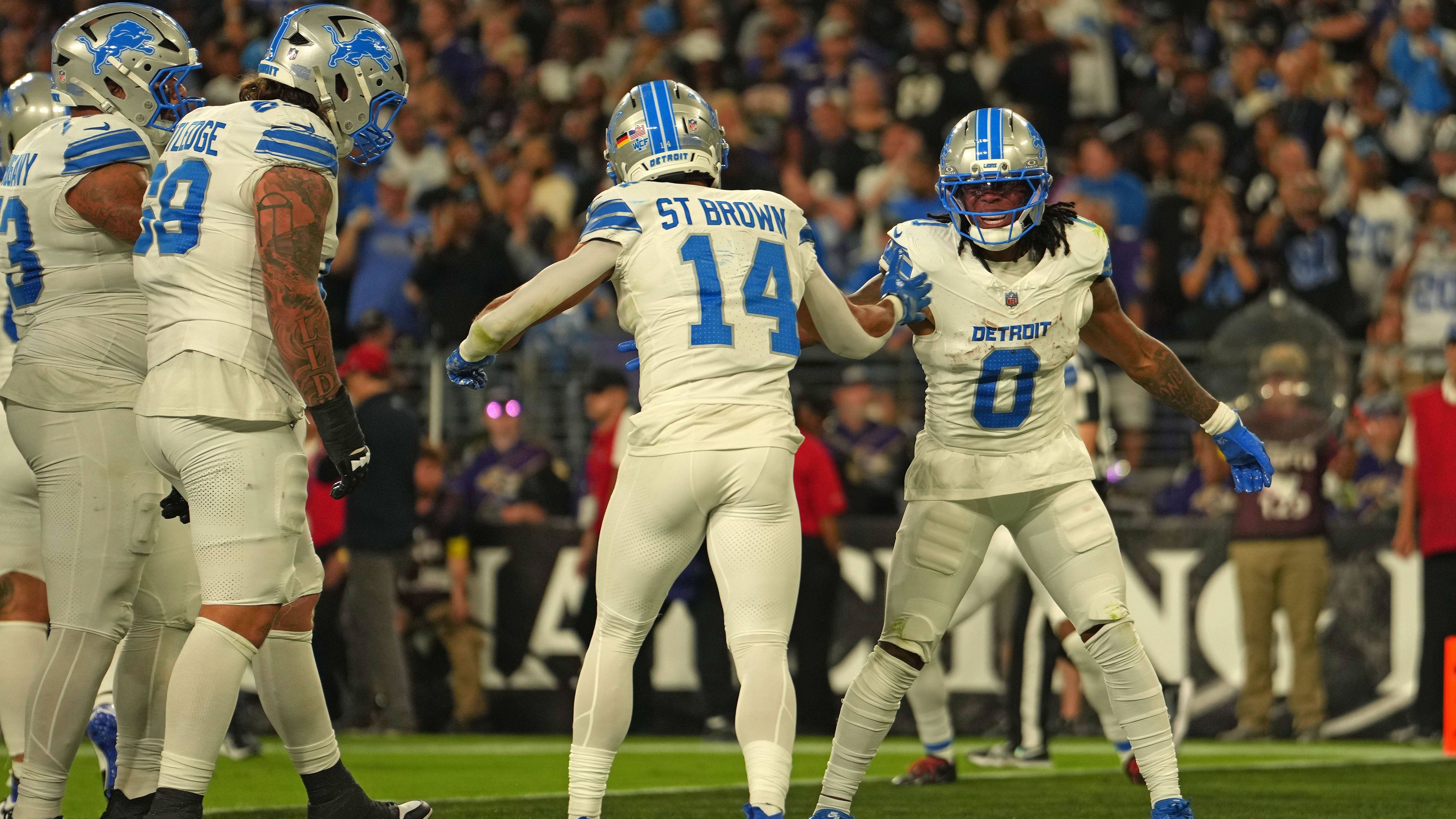 <strong>Cleveland Browns at Detroit Lions 15:30</strong><br>Nach dem Überraschungssieg der Browns in der vergangenen Woche gegen die Green Bay Packers werden sie diesmal wieder auf den Boden der Tatsachen geholt. Gegen das beinahe unfair starke Running-Back-Duo Jahmyr Gibbs und David Montgomery sowie einen erneut glänzend aufgelegten Amon-Ra St. Brown bei den Lions hat selbst die Defense um Myles Garrett keine Chance.