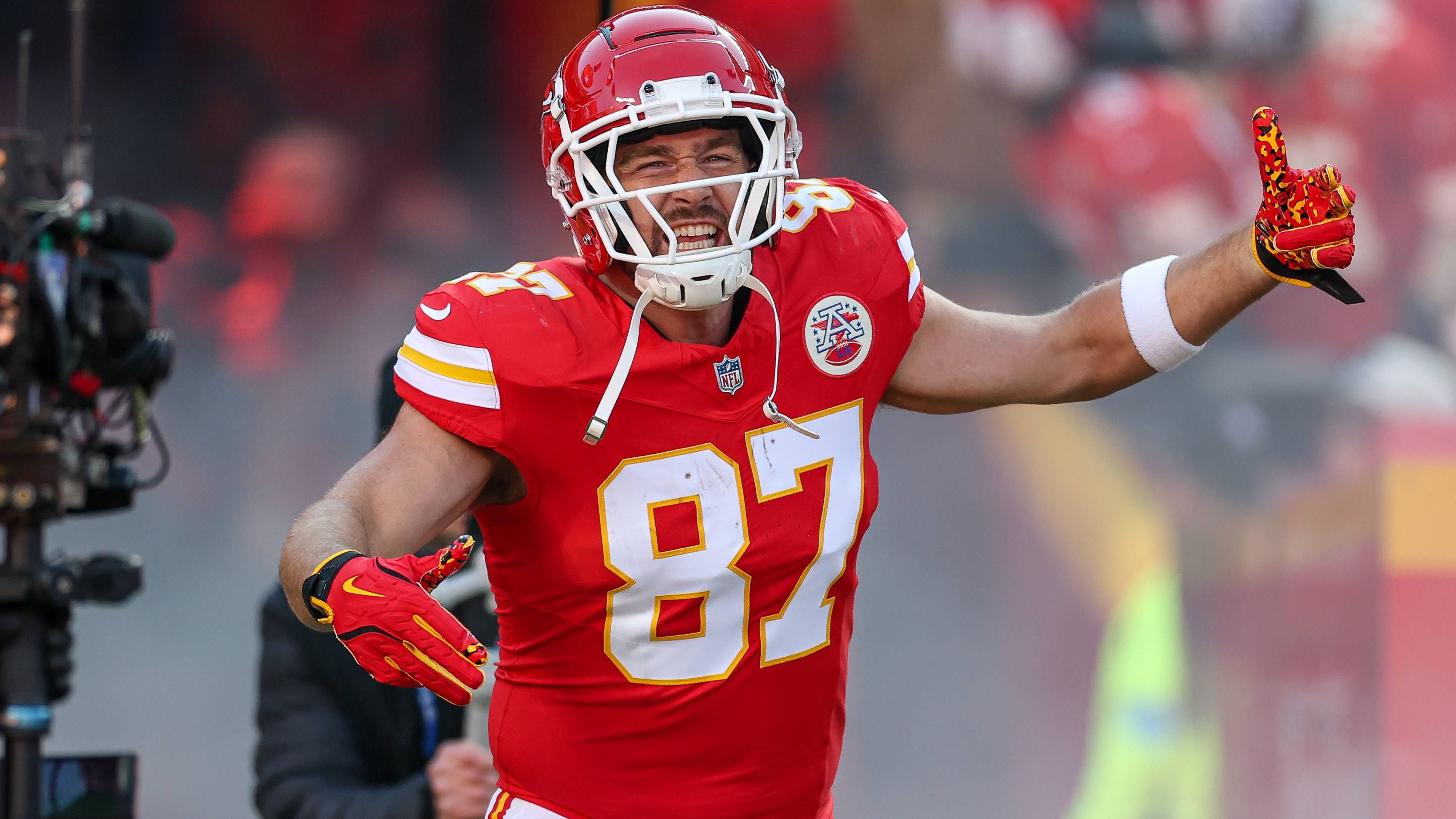 <strong>Travis Kelce</strong><br><strong>Team</strong>: Kansas City Chiefs<br><strong>Position</strong>: Tight End