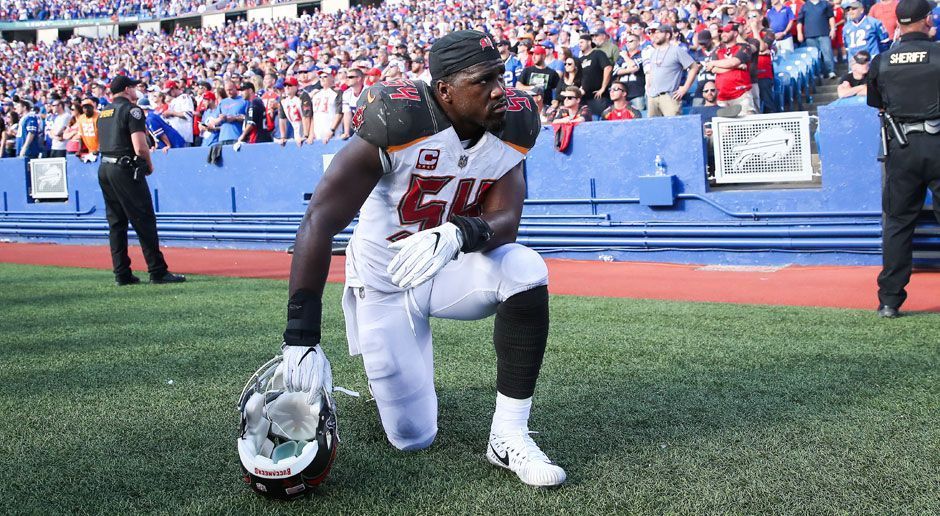 
                <strong>Lavonte David (Tampa Bay Buccaneers)</strong><br>
                Linebacker, 27 Jahre, 6. Saison - Wenn der Pro-Bowler von 2015 angreift, lassen die Gegner schonmal den Ball fallen - in dieser Saison vier Mal, kein Spieler hat mehr Fumbles provoziert. Außerdem tackelte David bereits 43 Mal erfolgreich, allein 14 Mal beim 27:30 gegen die Buffalo Bills am 7. Spieltag.
              