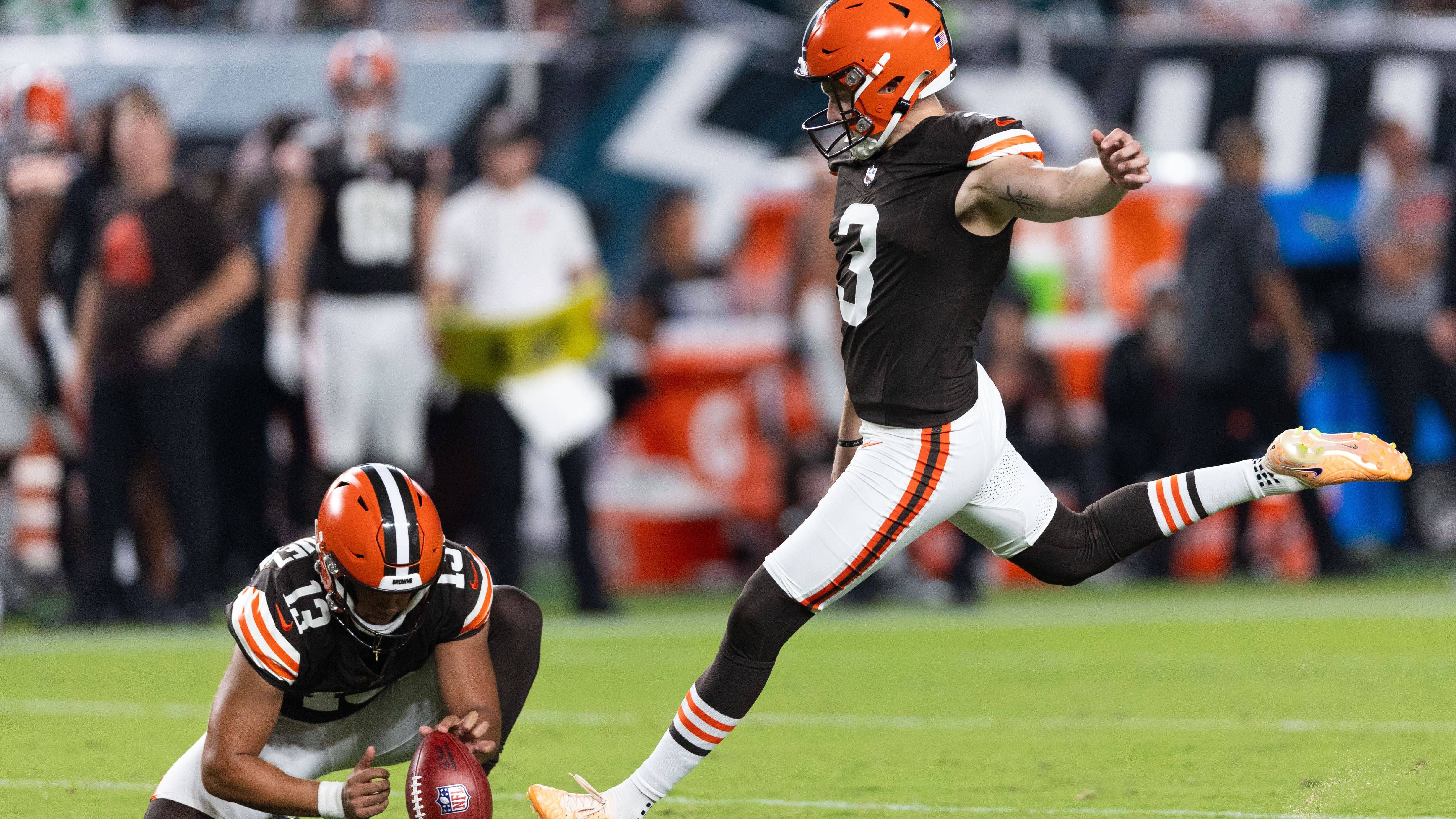 <strong>Platz 23 (geteilt): Cleveland Browns (5,6 Millionen Follower)</strong><br>Instagram: 1.500.000<br>X: 1.600.000<br>TikTok: 1.200.000<br>Facebook: 1.300.000