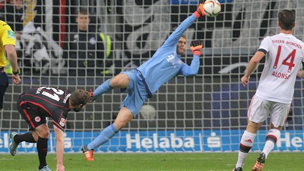 
                <strong>Manuel Neuer</strong><br>
                Manuel Neuer: War auch da. Und nach seinem Bock in der 54. Minute dann auch wach. Bereitet mit seinem ersten echten Ballkontakt fast die Eintracht-Führung vor. Entschärft die Situation selbst. ran-Note: 3-
              
