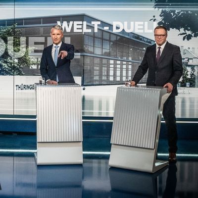 Björn Höcke und Mario Voigt