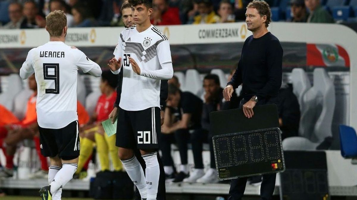 Havertz (M.) und Werner (l.) wechselten zum FC Chelsea