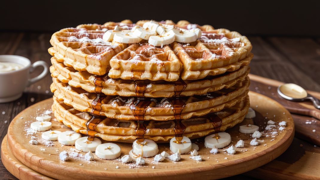 Diese Bananenwaffeln sind nicht nur lecker, sondern auch vegan - und gesund on top!