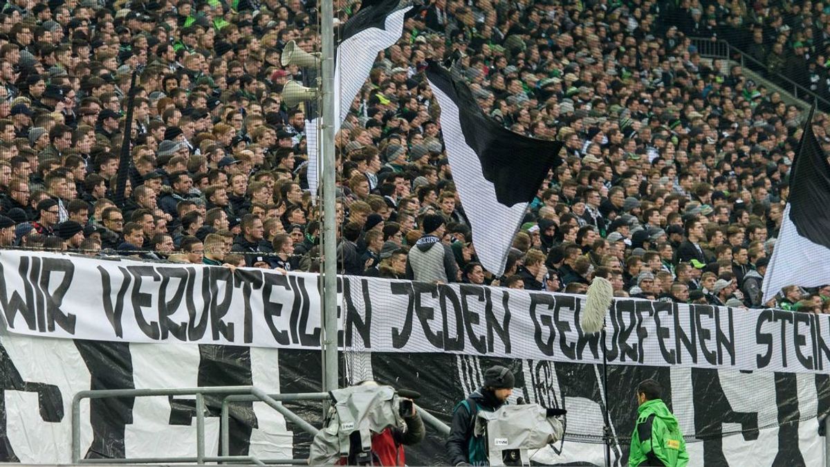 Banner der Gladbach Fans