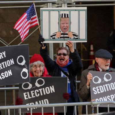 Anti-Trump-Demonstranten in New York