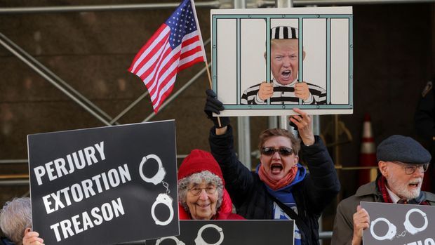 Anti-Trump-Demonstranten in New York