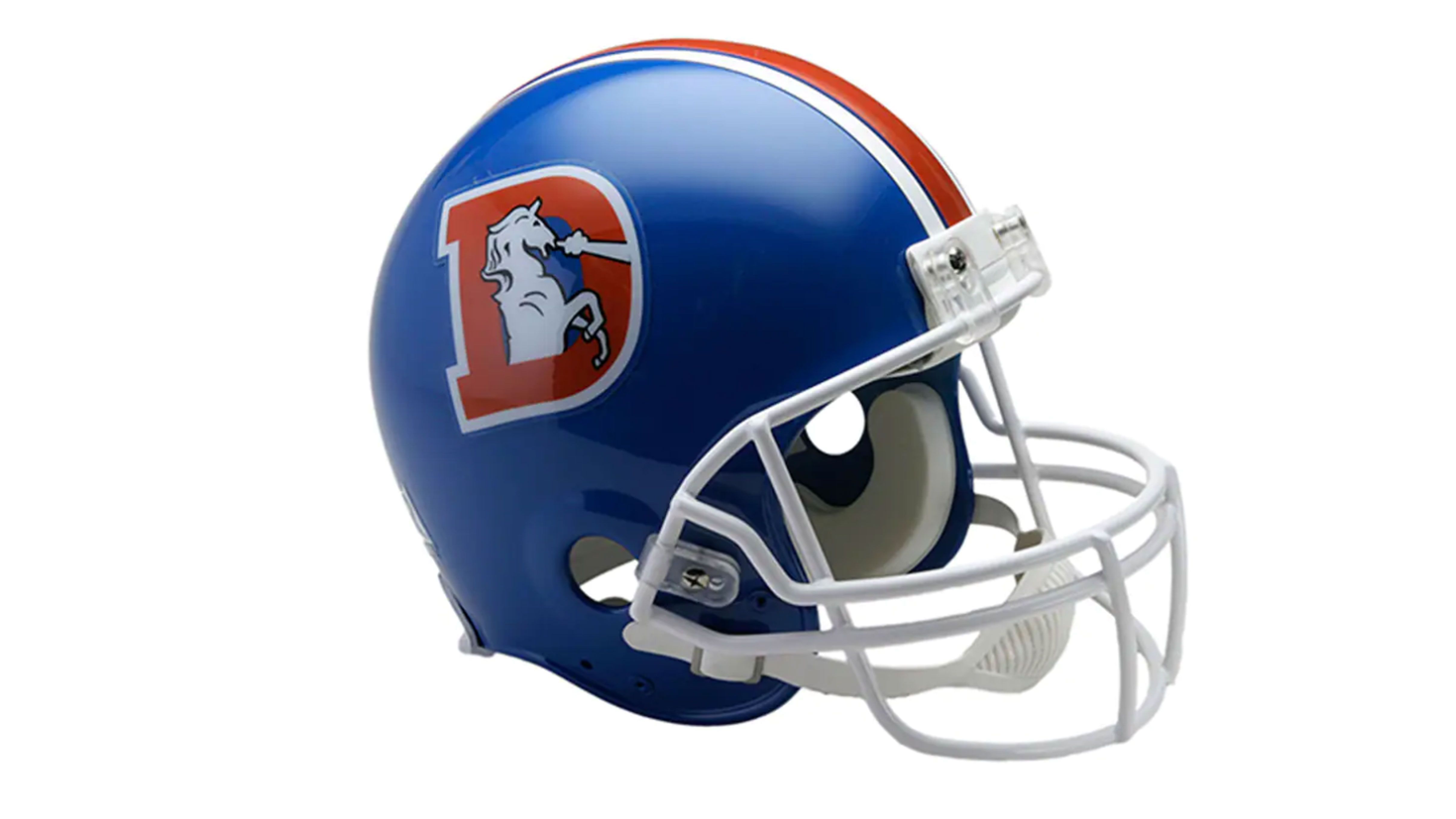 
                <strong>Denver Broncos</strong><br>
                Der Helm von Denver, mit dem alten Logo aus der Zeit zwischen 1975 und 1996, hat ohne Frage Klasse.
              