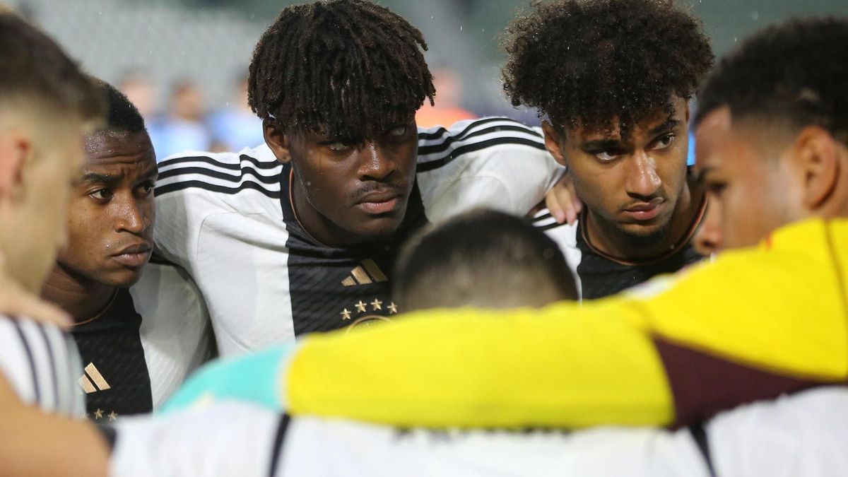 Die U21 vor dem Spiel gegen Israel