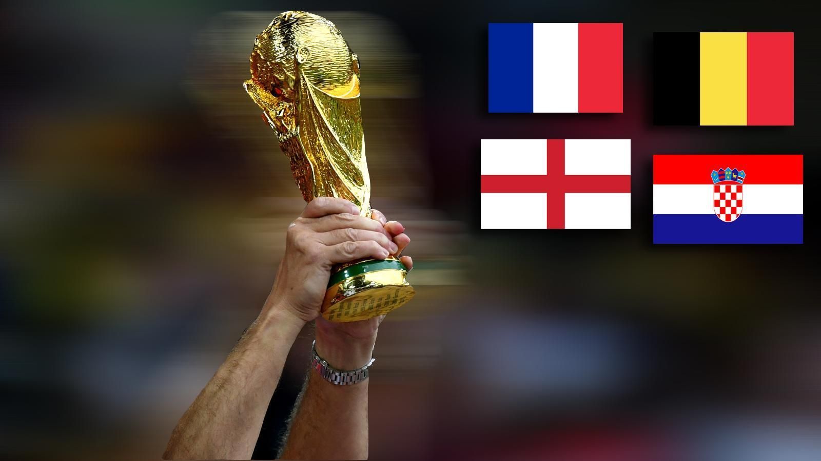 
                <strong>ran Power Ranking zum Halbfinale</strong><br>
                Die WM-Viertelfinalspiele sind vorüber, nur noch vier Nationen dürfen jetzt vom WM-Titel träumen. Dienstag steht das erste Halbfinale zwischen Frankreich und Belgien an, Mittwoch duellieren sich England und Kroatien. Das ran.de-Power-Ranking verrät, welche Mannschaft unserer Meinung nach aktuell die beste Form hat.
              