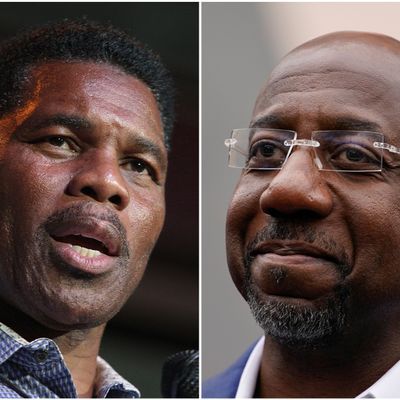 Herschel Walker und Raphael Warnock