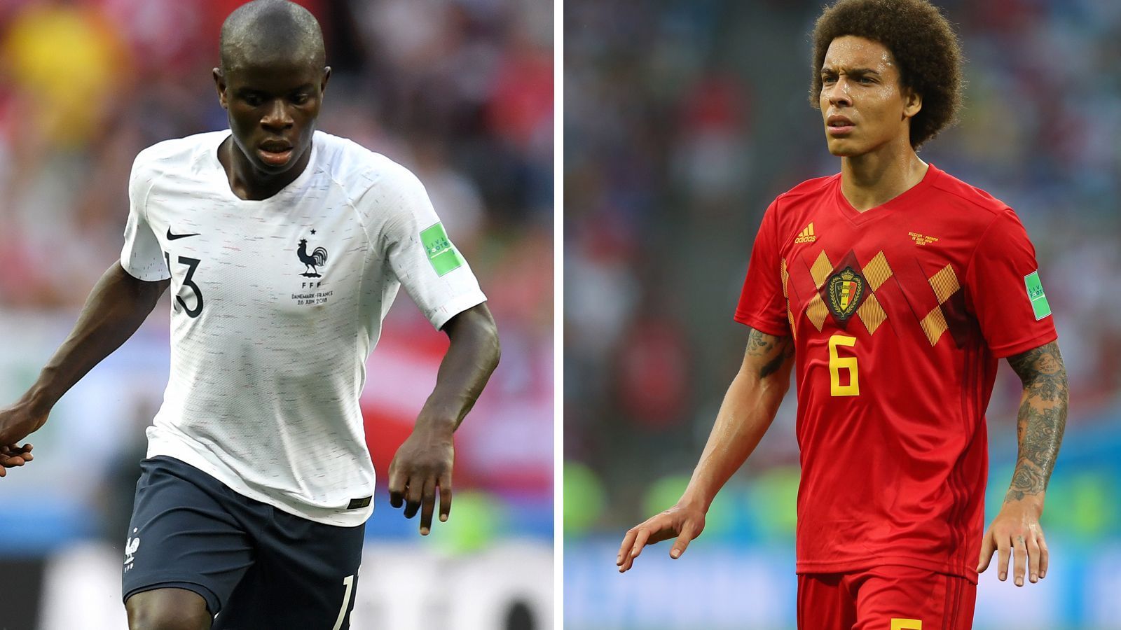 
                <strong>N'Golo Kante vs. Axel Witsel </strong><br>
                Mit Kante hat Frankreich den vielleicht besten defensiven Mittelfeldpieler der Weltmeisterschaft im Team. Deswegen wird dieses Duell klar entschieden. Witsel spielt nicht schlecht, aber Kante ist einfach in einer anderen Liga. Seine Ballgewinne im Mittelfeld sind entscheidend dafür, dass Frankreich so stabil in der Defensive steht. Punkt für Kante
              