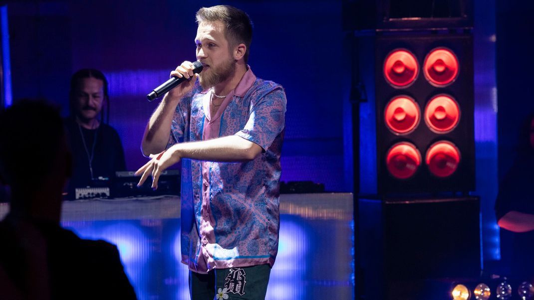 "The Voice Rap by CUPRA": Kostja mit seiner Performance in Folge 1. 