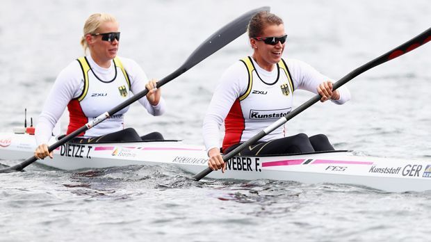 
                <strong>Franziska Weber und Tina Dietze (Kanu/Silber)</strong><br>
                Franziska Weber und Tina Dietze: Silber im Kajak-Zweier über 500 Meter.
              
