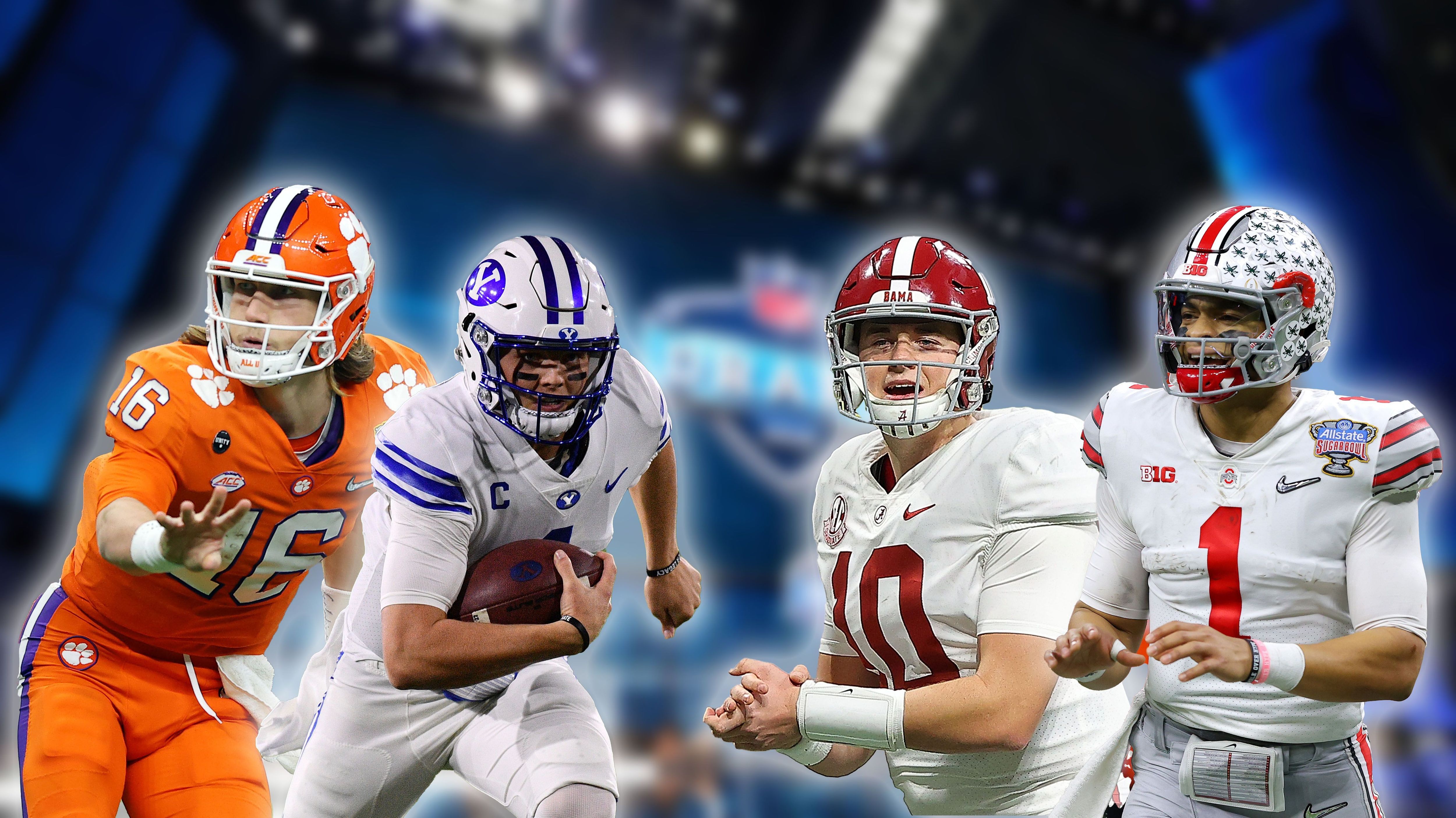 
                <strong>Die Top-Quarterbacks im NFL Draft 2021</strong><br>
                Die Saison im College Football neigt sich dem Ende entgegen. Vor dem Endspiel zwischen der Alabama Crimson Tide und den Ohio State Buckeyes (12.01., ab 01:40 Uhr live auf ProSieben MAXX und ran.de) haben sich bereits eine Reihe von Quarterbacks für den NFL-Draft 2021 im April angemeldet. Zuletzt gab Top-Talent Trevor Lawrence seinen Einstieg in die NFL bekannt, Ian Book von der Notre Dame University folgte. ran.de blickt auf die Quarterback-Klasse im anstehenden Draft und zeigt, welcher Spieler zu welchem Team passen würde.
              