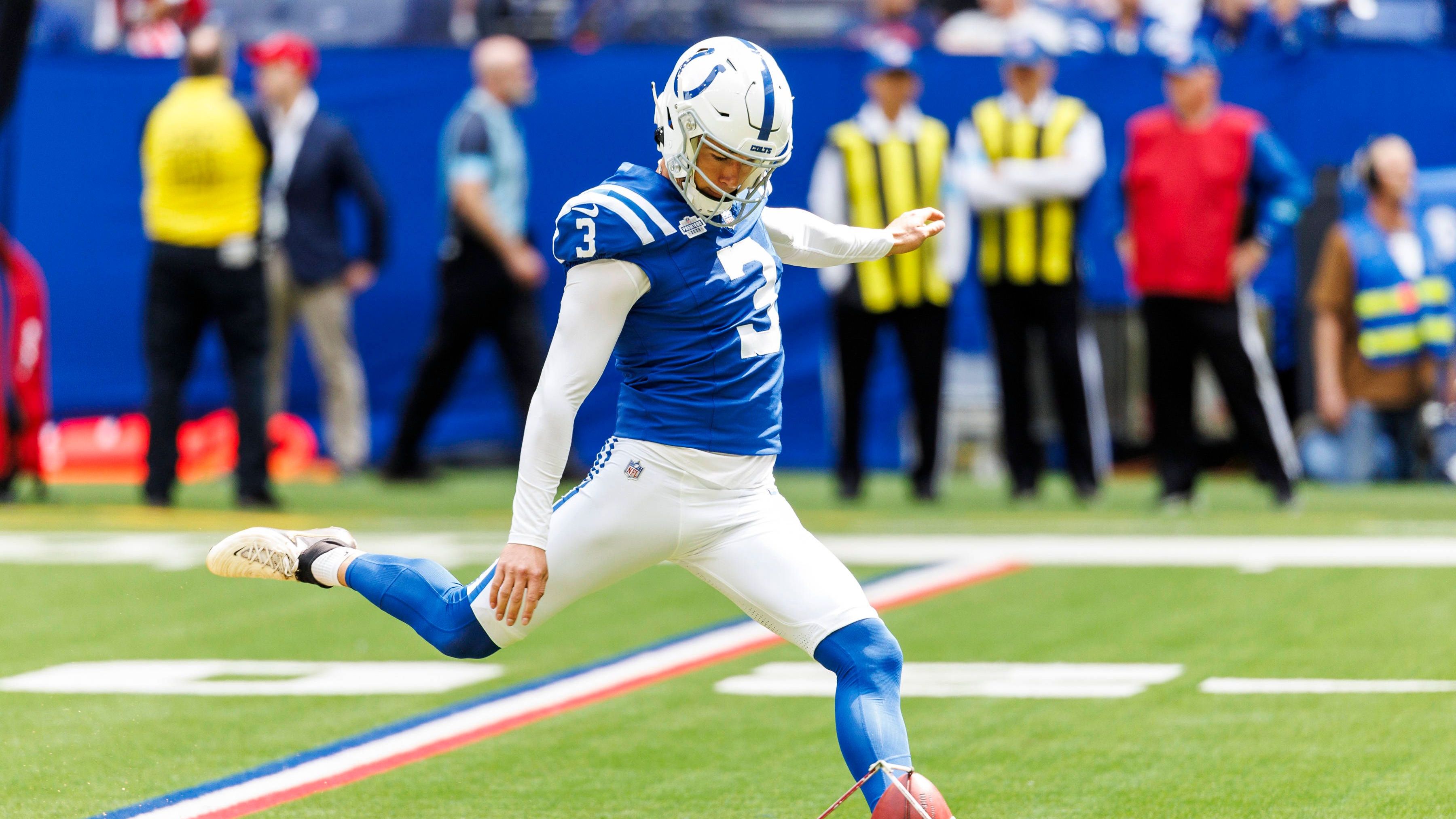 <strong>Indianapolis Colts</strong><br>Starter: Spencer Shrader (im Bild)<br>Backup: Maddux Trujillo
