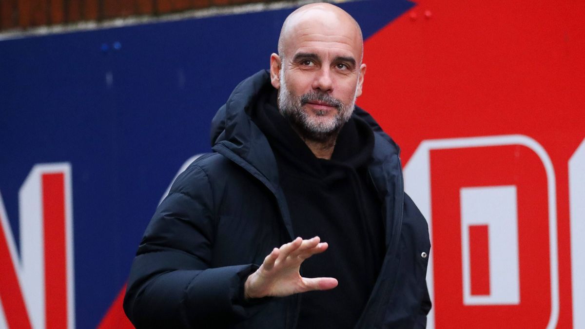 Premier League Crystal Palace v Manchester City Pep Guardiola of Manchester City arrives at Selhurst Park prior to the Premier League match Crystal Palace vs Manchester City at Selhurst Park, Londo...