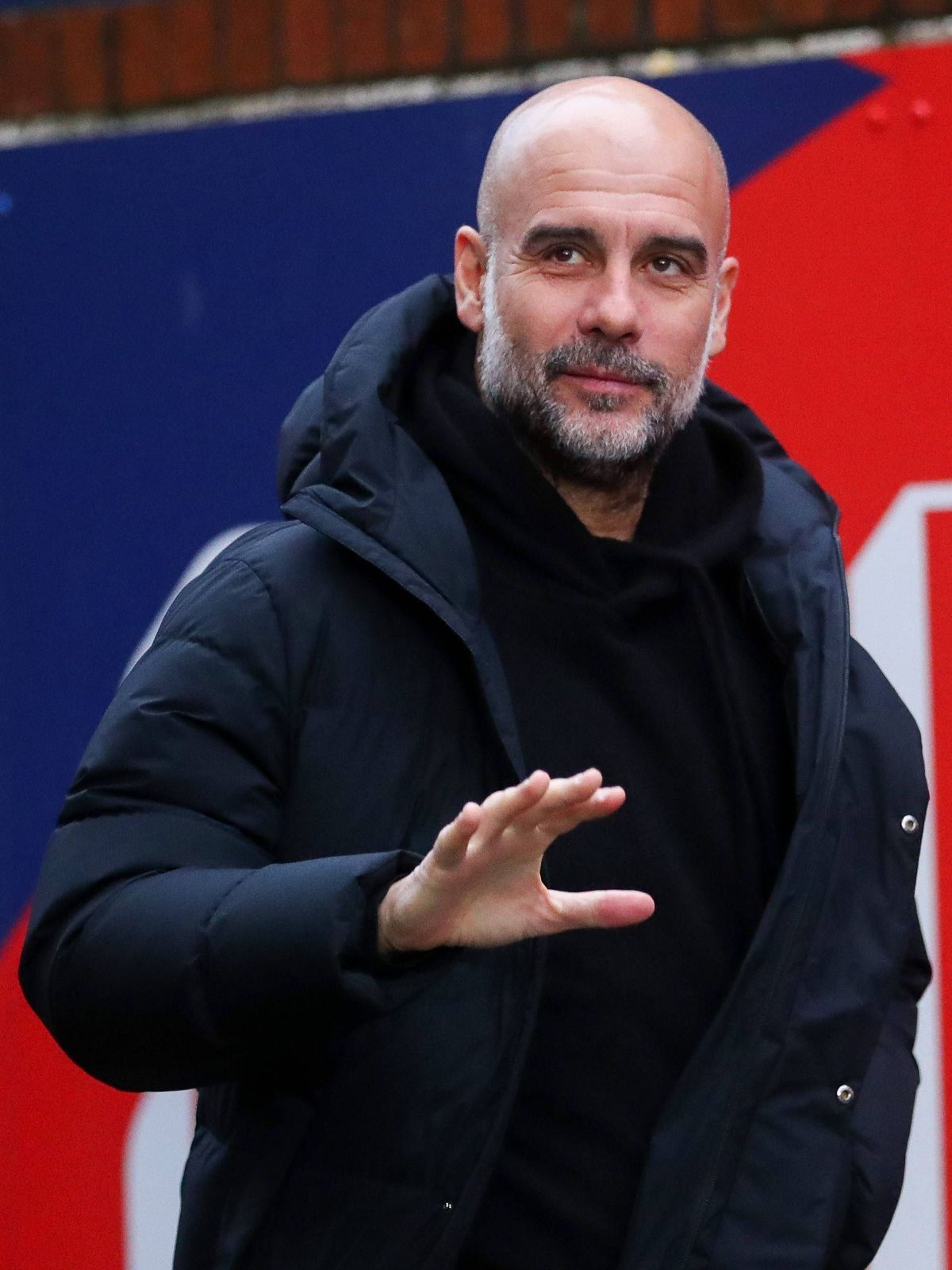 Premier League Crystal Palace v Manchester City Pep Guardiola of Manchester City arrives at Selhurst Park prior to the Premier League match Crystal Palace vs Manchester City at Selhurst Park, Londo...