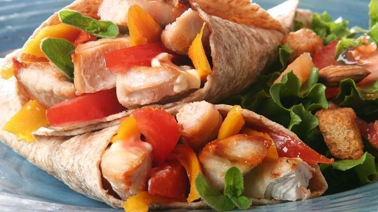 Mango-Chicken Wrap