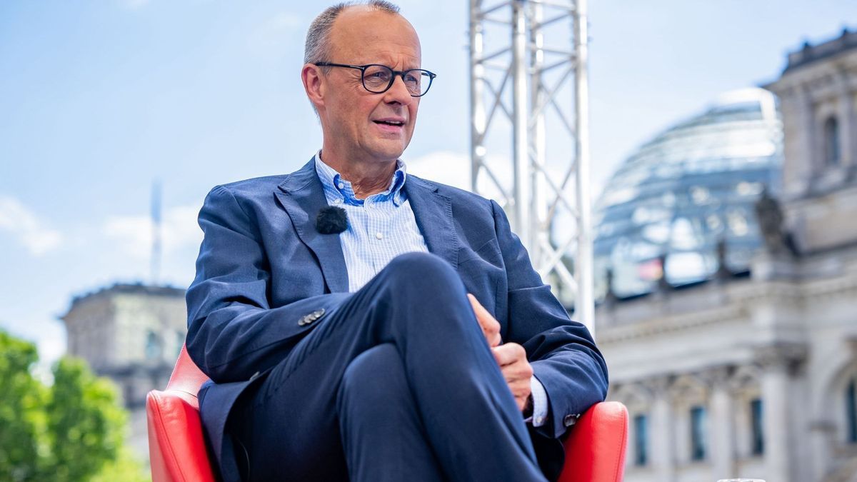 CDU-Vorsitzender Friedrich Merz im Sommerinterview