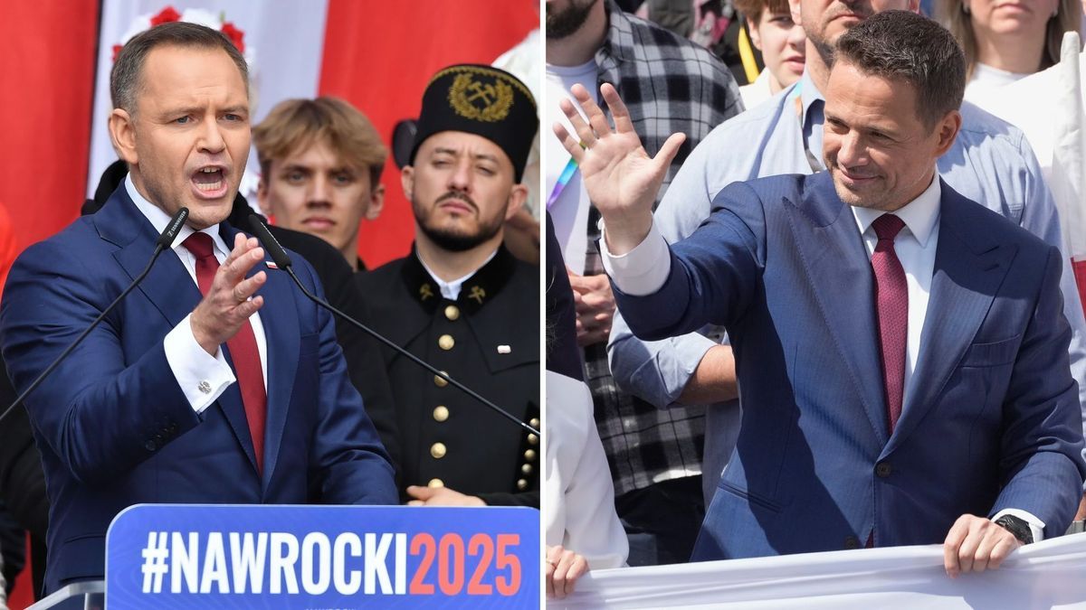 Präsidentenwahl in Polen - Nawrocki und Trzaskowski