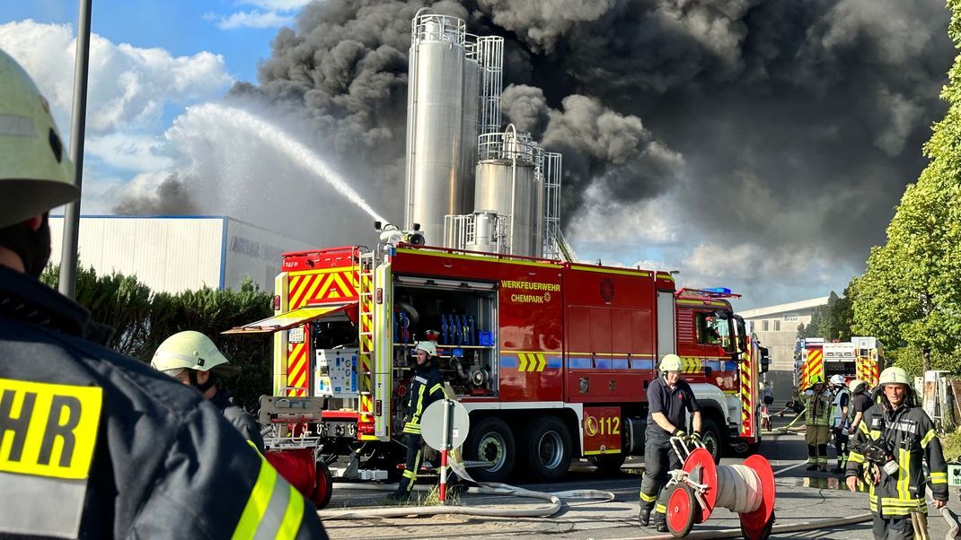 Brand in Leverkusen