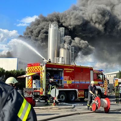 Brand in Leverkusen