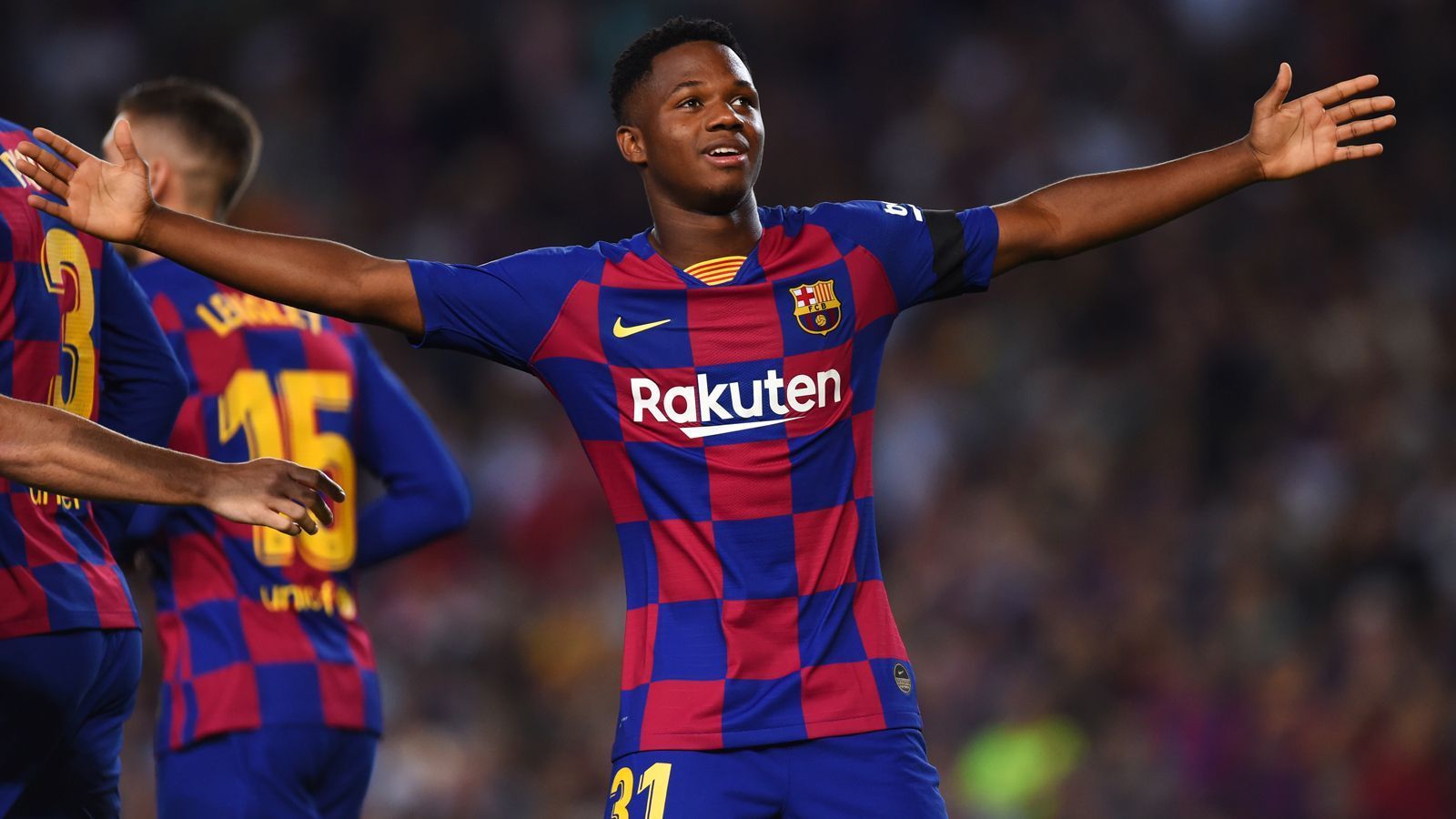 
                <strong>Ansu Fati: Jüngste La-Liga-Spieler im 21. Jahrhundert mit Tor und Assist in einer Begegnung</strong><br>
                Mit seinen 16 Jahren ist das Wunderkind Ansu Fati der Shootingstar der noch jungen Saison des FC Barcelona. Der Teenager stellte bereits bei seinen ersten Einsätzen für die Katalanen einen Rekord auf. Mit 16 Jahren und 318 Tagen war Fati beim 5:2-Sieg über Valencia der jüngste La-Liga-Spieler des 21. Jahrhunderts, der sowohl einen Treffer erzielte als auch einen weiteren vorbereitete. (Quelle: Optajose/twitter)
              