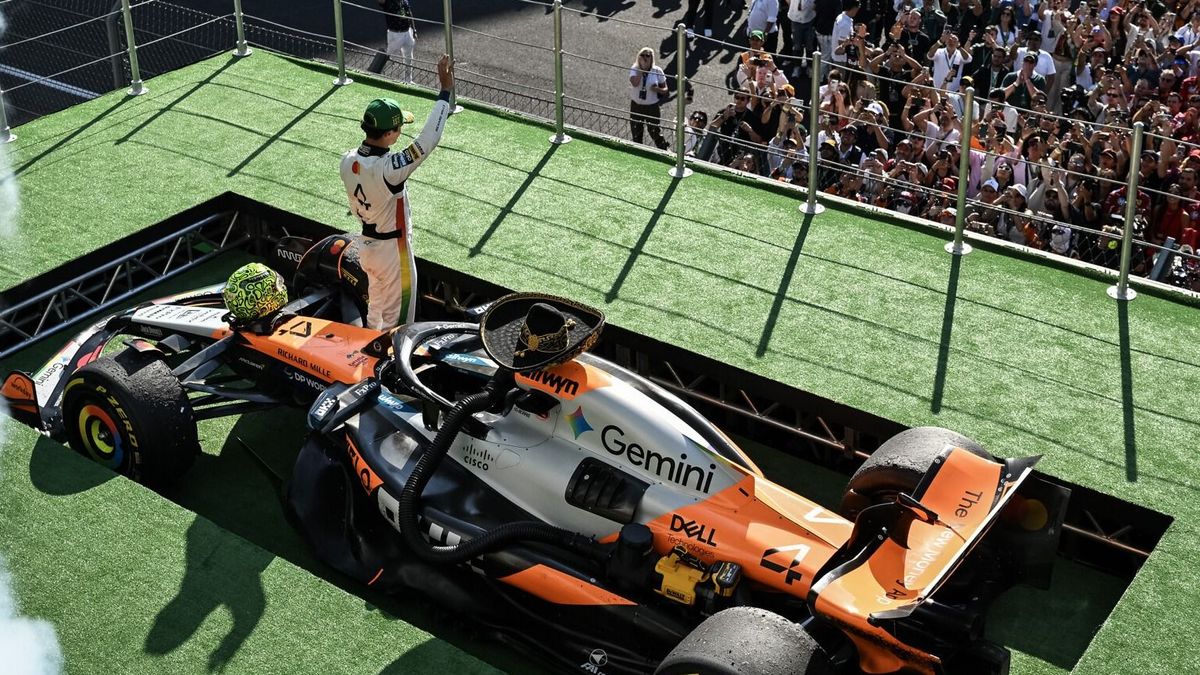 Lando Norris wurde auf dem Podium in Mexiko ausgebuht