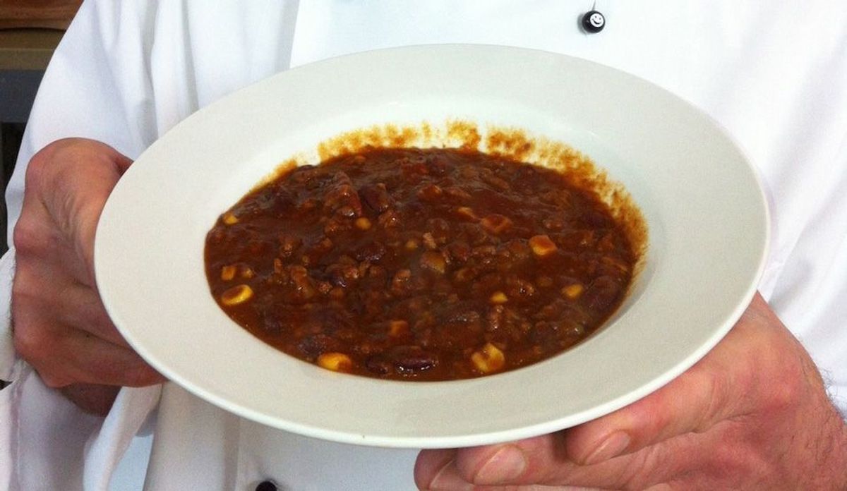 Betrunkenes Chili con Carne quer