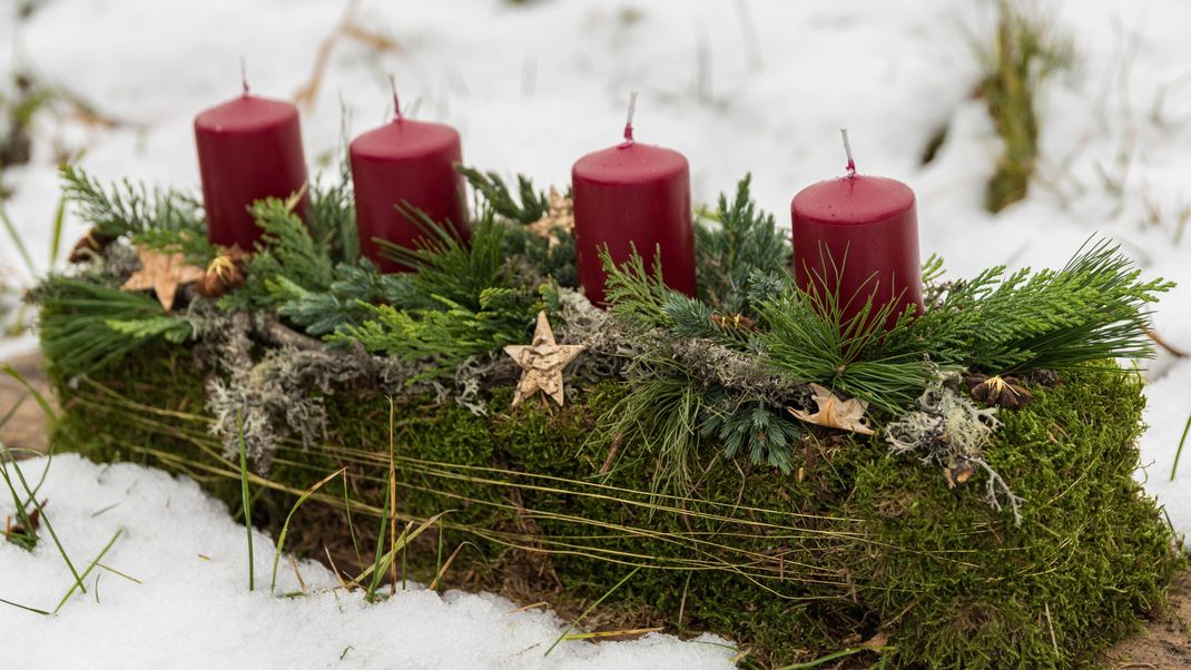 Last-Minute-Adventskranz: schnelle DIY-Ideen für Nachzügler