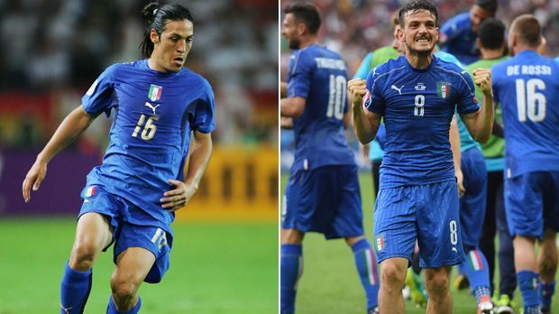 
                <strong>Mauro Camoranesi 2006 vs Alessandro Florenzi 2016</strong><br>
                Mauro Camoranesi 2006 vs Alessandro Florenzi 2016: Camoranesi erlebte die beste Zeit seiner Karriere 2006. Der spätere Stuttgarter legte in einem Freundschaftsspiel der Italiener gegen Deutschland vor der WM bereits zwei Tore beim 4:1-Erfolg auf. Florenzi kommt im EM-Achtelfinale auf der rechten Seite gegen das DFB-Team auch deshalb zum Einsatz, da Antonio Candreva verletzt ist.
              