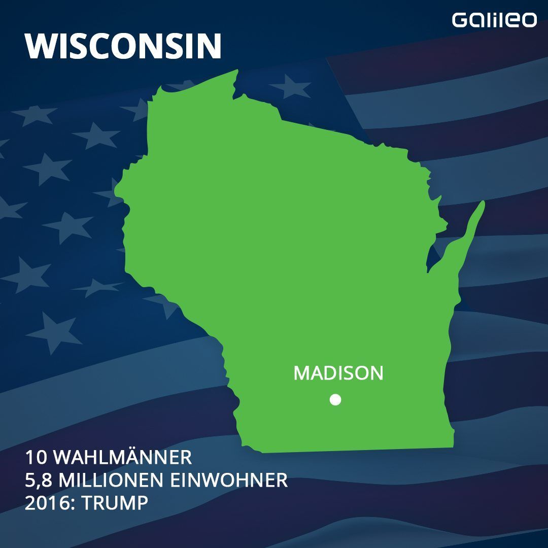 Wisconsin ist einer der Swing States der USA. 