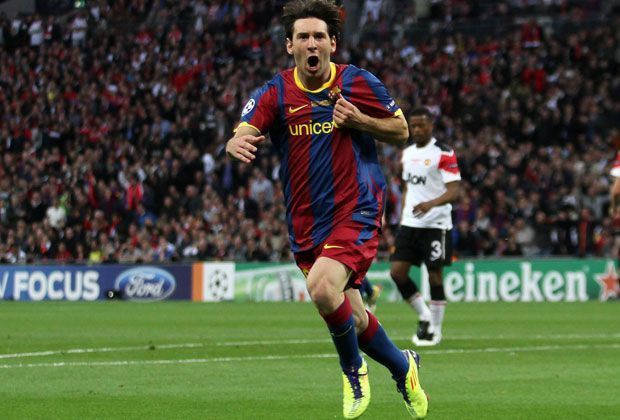
                <strong>Lionel Messi (2011)</strong><br>
                Beim 3:1 des FC Barcelona über Manchester United war "la Pulga" der beste Mann auf dem Platz. Die Fans und die UEFA waren sich einig: Messi hatte sich den Award zum Spieler des Spiels auch durch sein Tor zum 2:1 verdient.
              