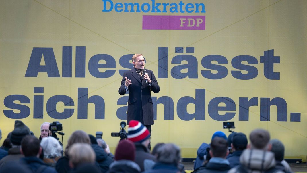 Parteichef Christian Lindner auf dem FDP-Wahlparteitag.