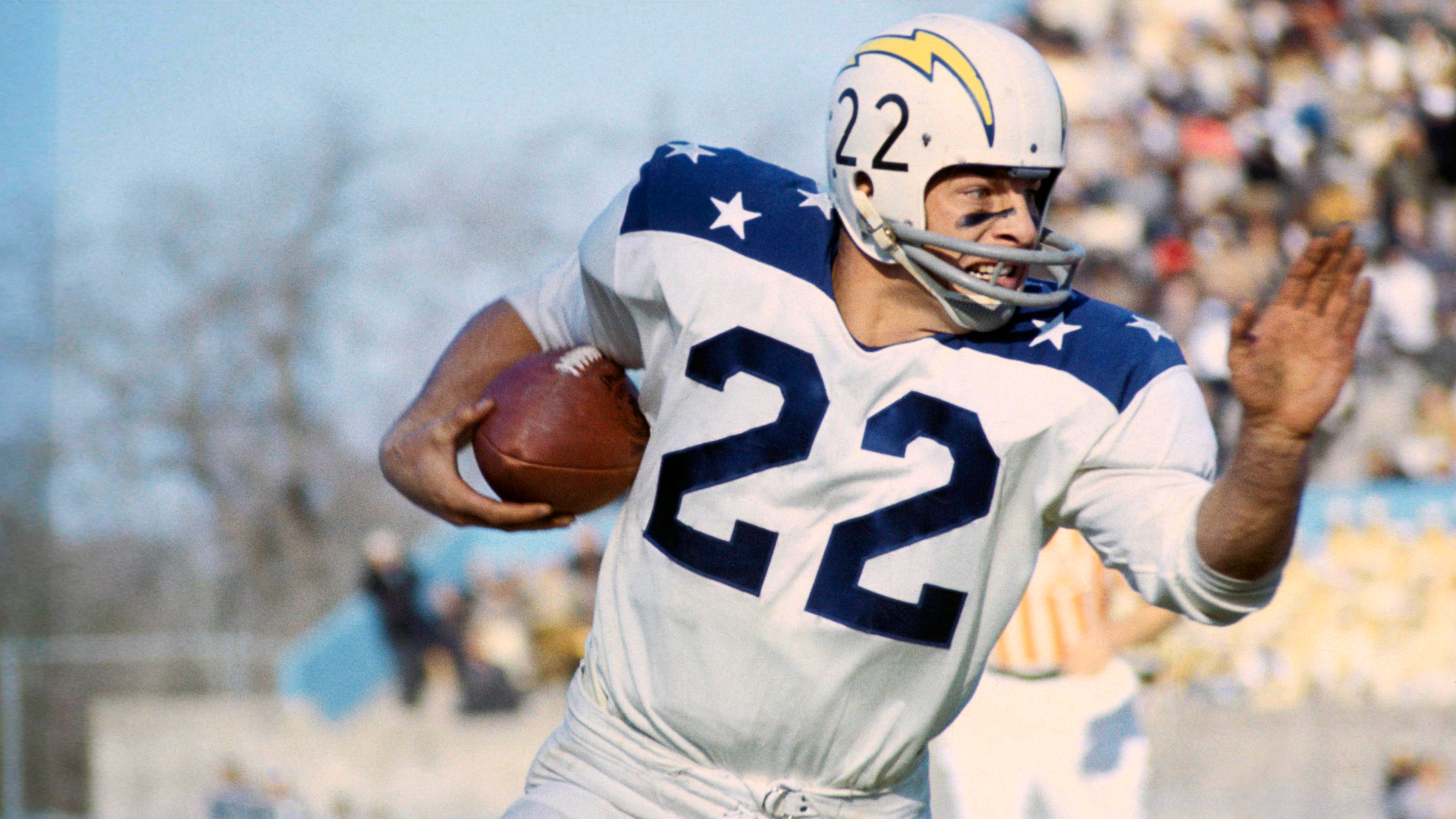 <strong>Platz 4: Keith Lincoln (San Diego Chargers)</strong><br><br><strong>Rushing Yards:</strong> 206<br><br><strong>Gegner:</strong> New England Patriots (1963)