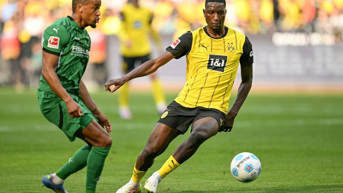 Alassane Plea (l.) verlässt die Borussia