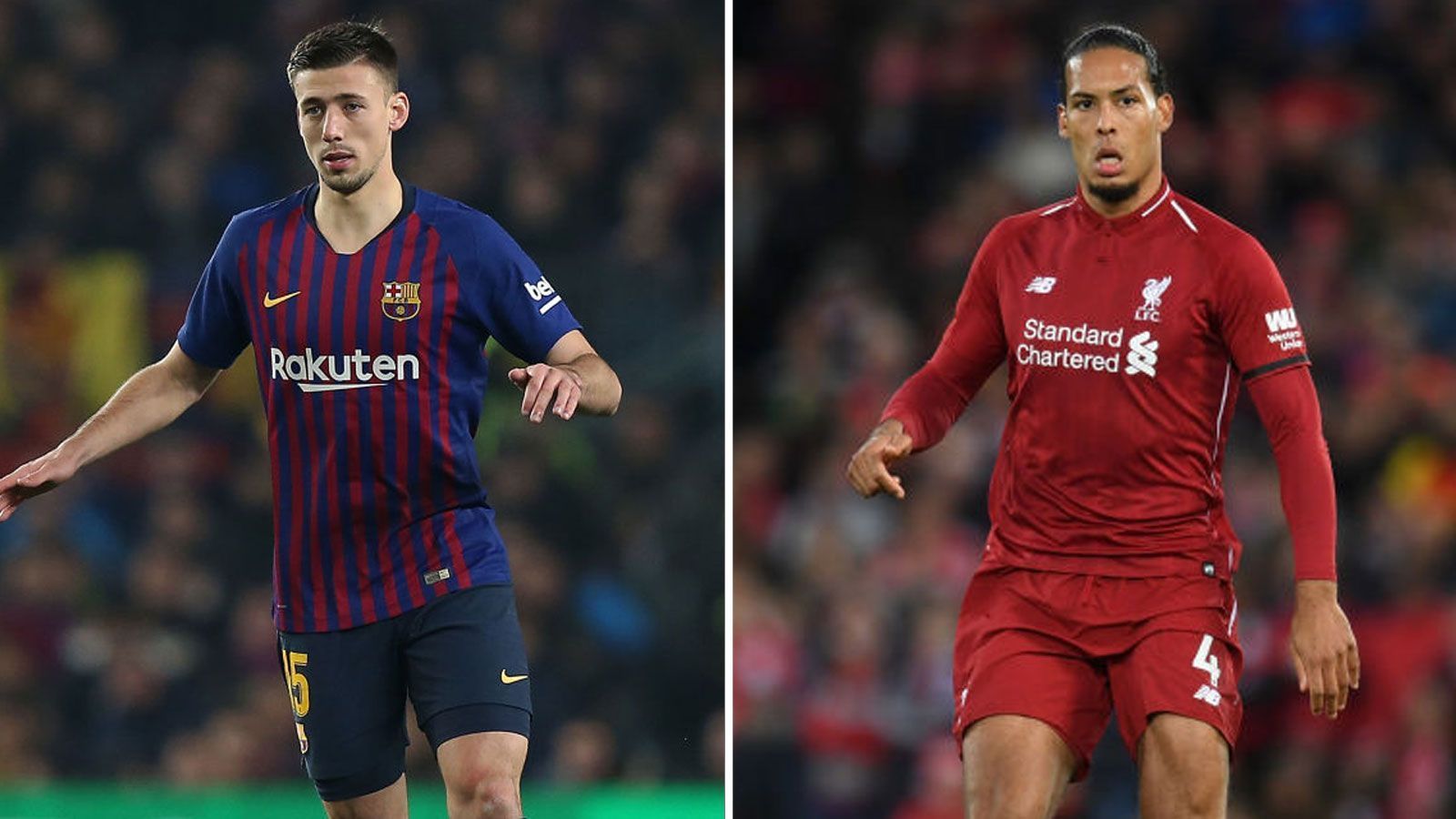 
                <strong>Linker Innenverteidiger: Clement Lenglet vs. Virgil van Dijk</strong><br>
                Genau umgekehrt stehen die Vorzeichen am anderen Ende der Innenverteidigung. Die "Reds" können in Virgil van Dijk (r.) auf den teuersten und derzeit wohl auch besten Abwehrspieler der Welt bauen. Besonders in der Luft ist gegen den Niederländer kaum eim Stich zu holen. Dagegen bekommt Clement Lenglet in seiner ersten Saison in Katalonien in der Liga immer wieder Auszeiten verordnet. Zudem profitierte er auch von einer Knieverletzung seines französischen Landsmannes Samuel Umtiti. Auch hier ist die Sache klar. Zwischenstand: Liverpool verkürzt auf 1:3
              