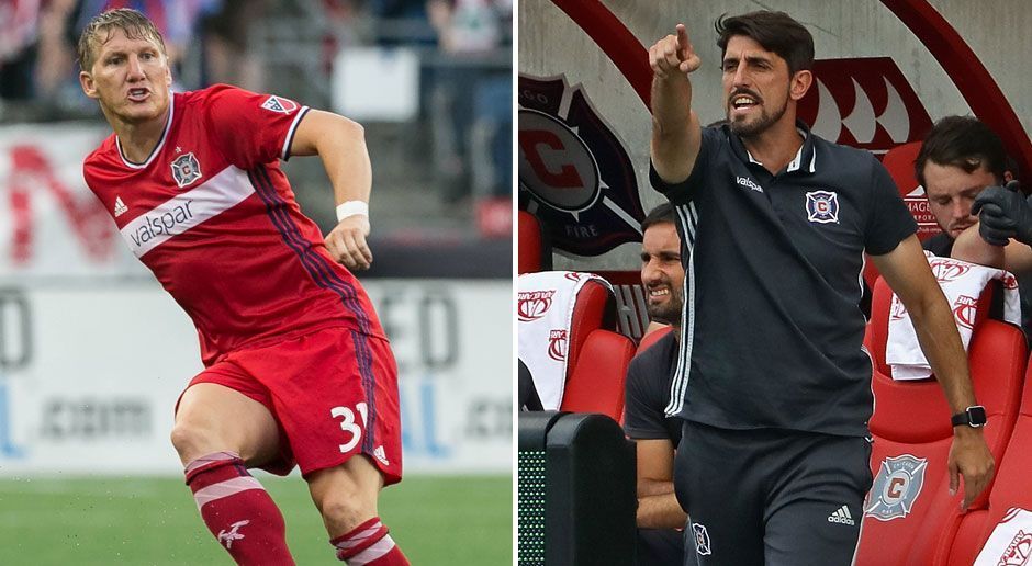 
                <strong>Chicago Fire</strong><br>
                Bastian Schweinsteiger (li.): 342 Bundesligaspiele für Bayern München zwischen 2002 und 2015Veljko Paunovic (Trainer): sechs Bundesligaspiele für Hannover 96 in der Saison 2004/2005
              