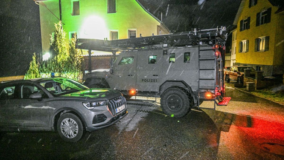 Großeinsatz der Polizei in Horb am Neckar