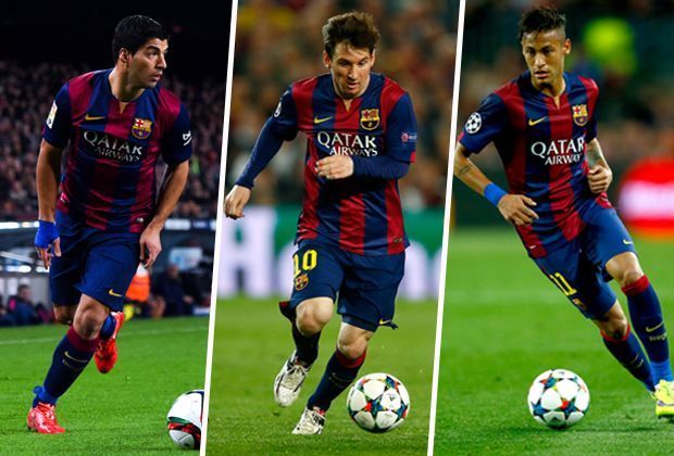 
                <strong>Barcas erfolgreichstes Offensiv-Trio</strong><br>
                Suarez, Messi und Neymar sind in der laufenden Saison kaum zu stoppen - gemeinsam haben die Drei wettbewerbsübergreifend bereits 114 Tore für den FC Barcelona geschossen. Doch wie schlagen sie sich im Vergleich zu Barcas Offensiv-Trios der letzten zehn Jahre?
              