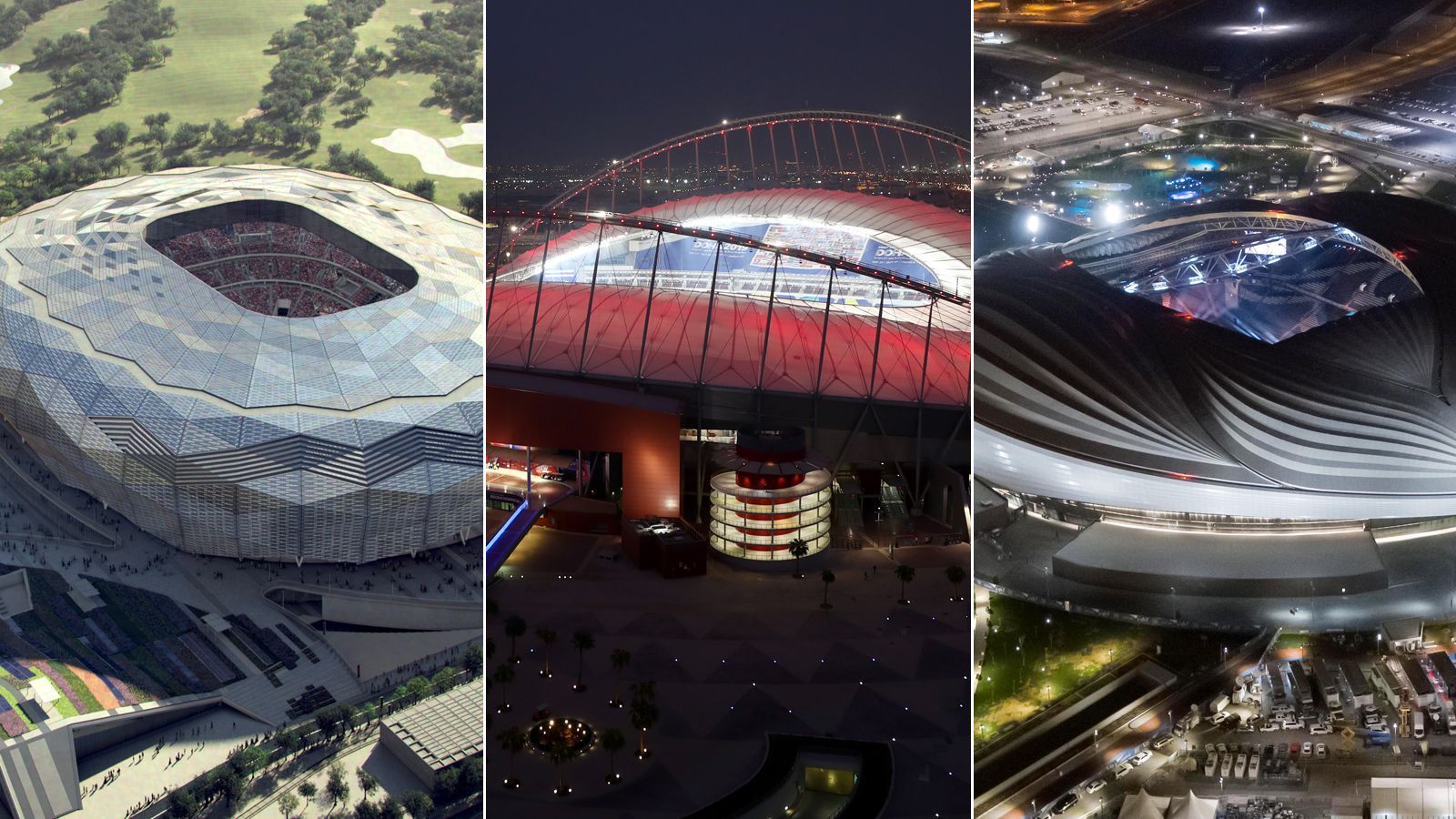 
                <strong>Das sind die WM-Stadien 2022 </strong><br>
                Insgesamt wird die WM 2022 in Katar (21. November bis 18. Dezember) in acht Stadien ausgetragen werden. Die meisten Arenen sind bereits fertiggestellt. ran.de zeigt Bilder der WM-Stadien von 2022.
              