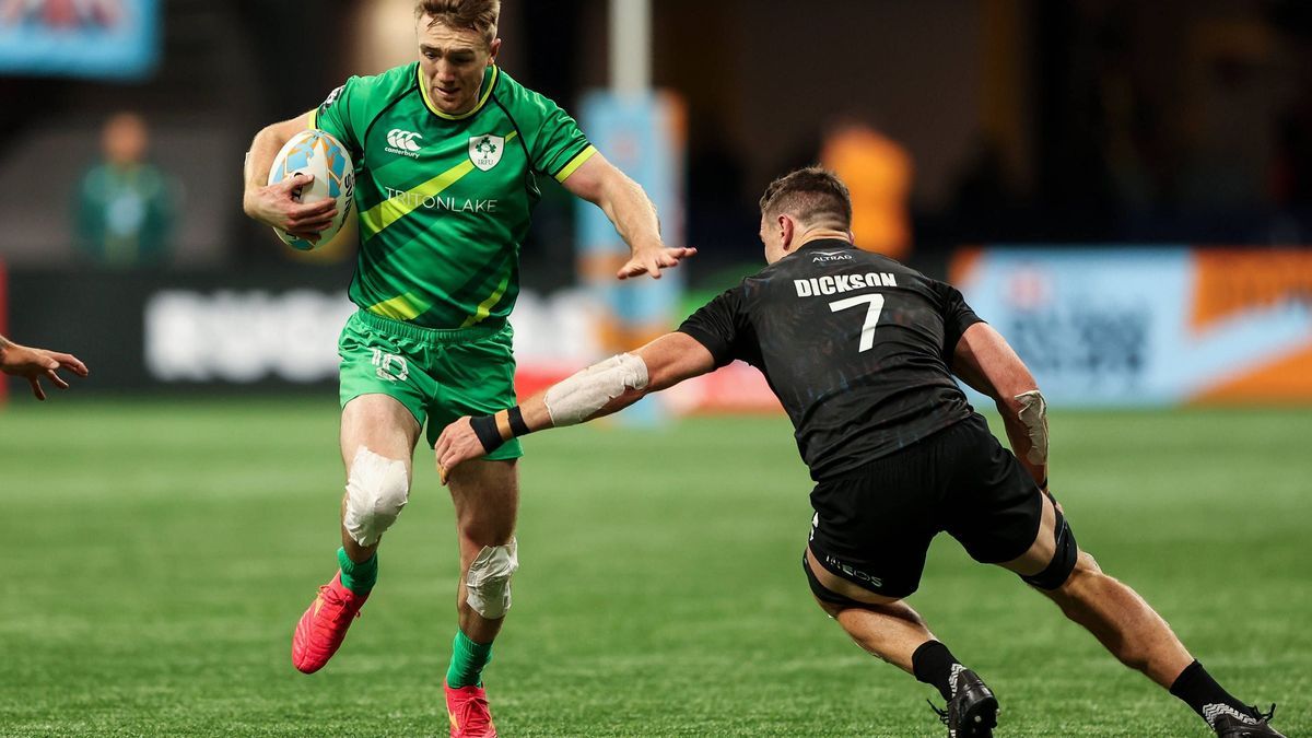 HSBC World Rugby Sevens, Vancouver, Canada 24 2 2024 Ireland Men vs New Zealand Men Ireland s Terry Kennedy Terry Kennedy 24 2 2024 PUBLICATIONxNOTxINxUKxIRLxFRAxNZL Copyright: x INPHO TravisxPrior...