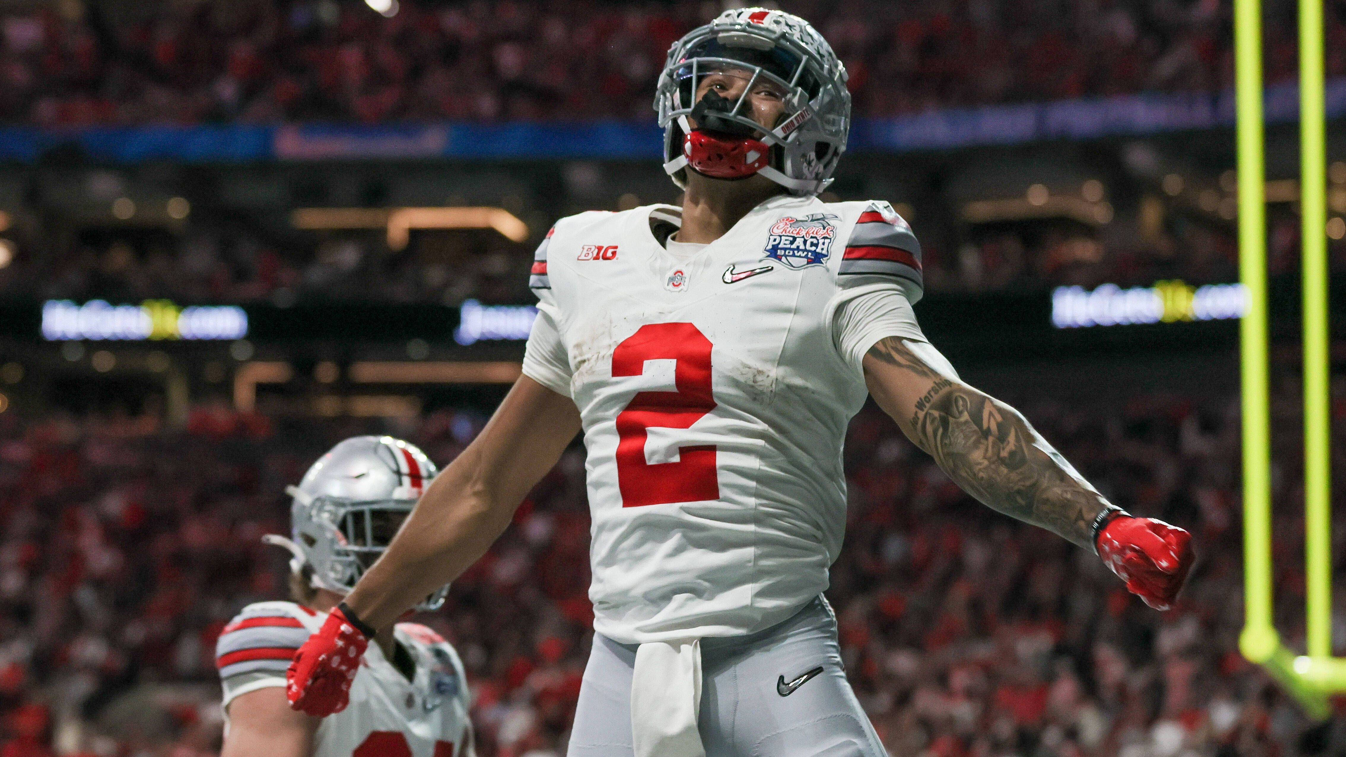 <strong>23. Pick: Green Bay Packers - WR Emeka Egbuka (Ohio State)</strong><br>Die Division-Konkurrenz aus Green Bay hat einige junge, aufstrebende Talente auf der Receiver-Position und erhält mit Emeka Egbuka ein weiteres. Der Mann von Ohio State besticht vor allem mit seinem Route Running.