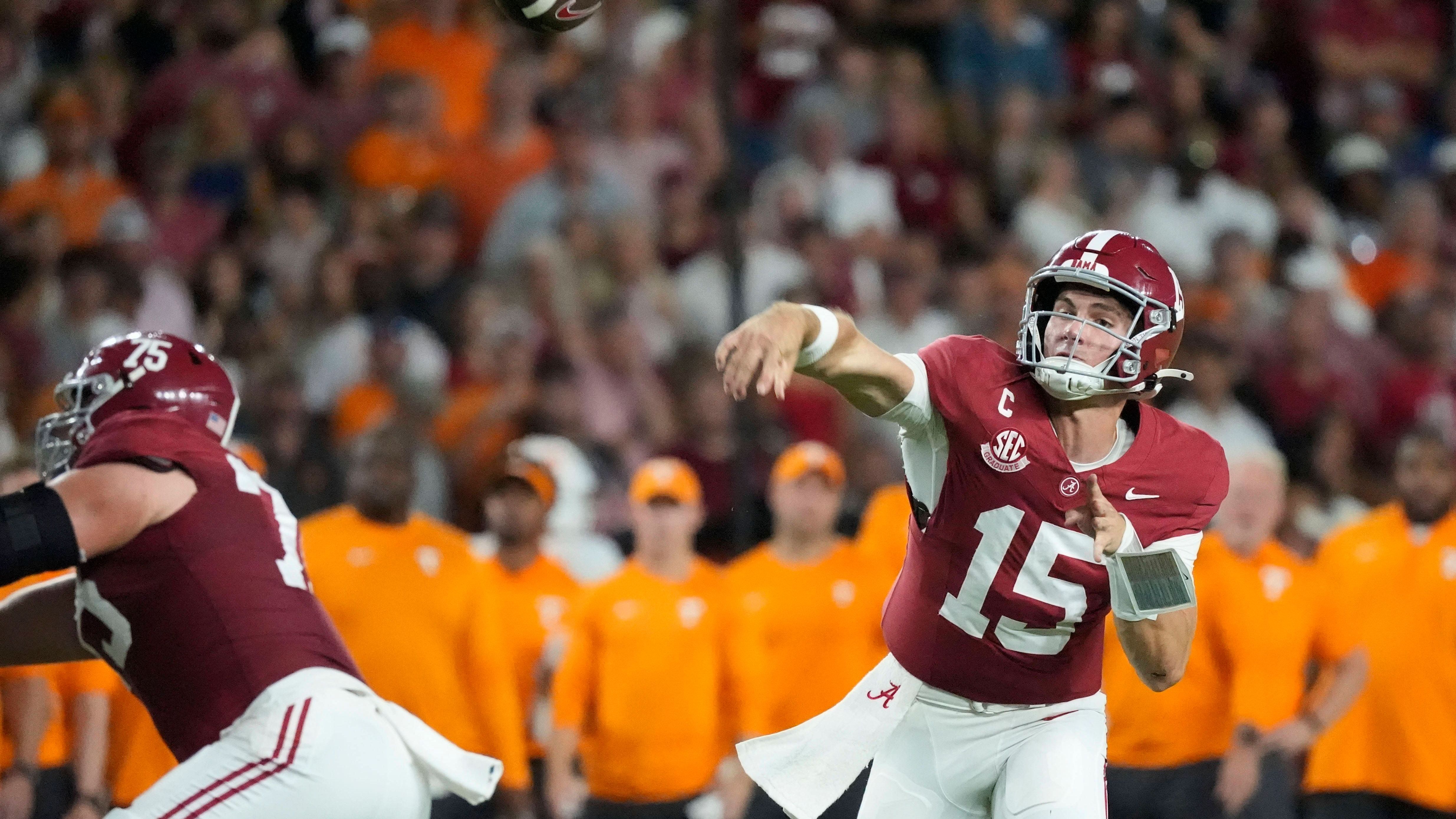 <strong>Platz 1: Ty Simpson (Alabama Crimson Tide)</strong>&nbsp;<br>Position: Quarterback<br>Quote: +200