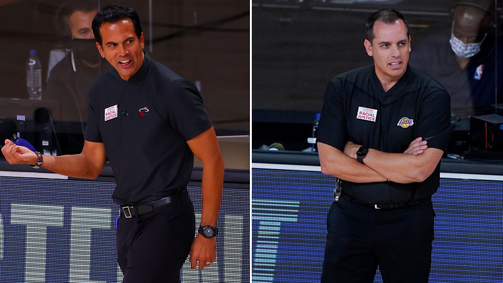 
                <strong>Trainerduell: Frank Vogel vs. Erik Spoelstra</strong><br>
                Vogel steht noch am Anfang seiner Trainerkarriere. Der 47 Jahre alte Lakers-Coach steht in seiner ersten Saison in L.A. direkt in den Finals. Zuvor coachte er nur minder-ambitionierte Teams wie Orlando und Indiana. Das Ziel in Los Angeles war ein anderes – und Vogel ist auf dem besten Wege, dieses zu erfüllen. Heat-Coach Spoelstra ist bereits zweifacher NBA-Champion als Headcoach, muss niemandem mehr etwas beweisen und macht es trotzdem. Wie der 49-Jährige dieses Team geformt hat, ist beeindruckend. Dass er es ausgerechnet seinem Superstar von 2012 und 2013, LeBron James, zeigen kann, ist ein weiterer großer Anreiz.
              