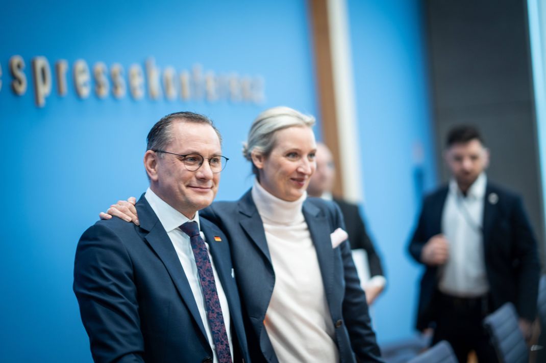 Alice Weidel mit Tino Chrupalla.