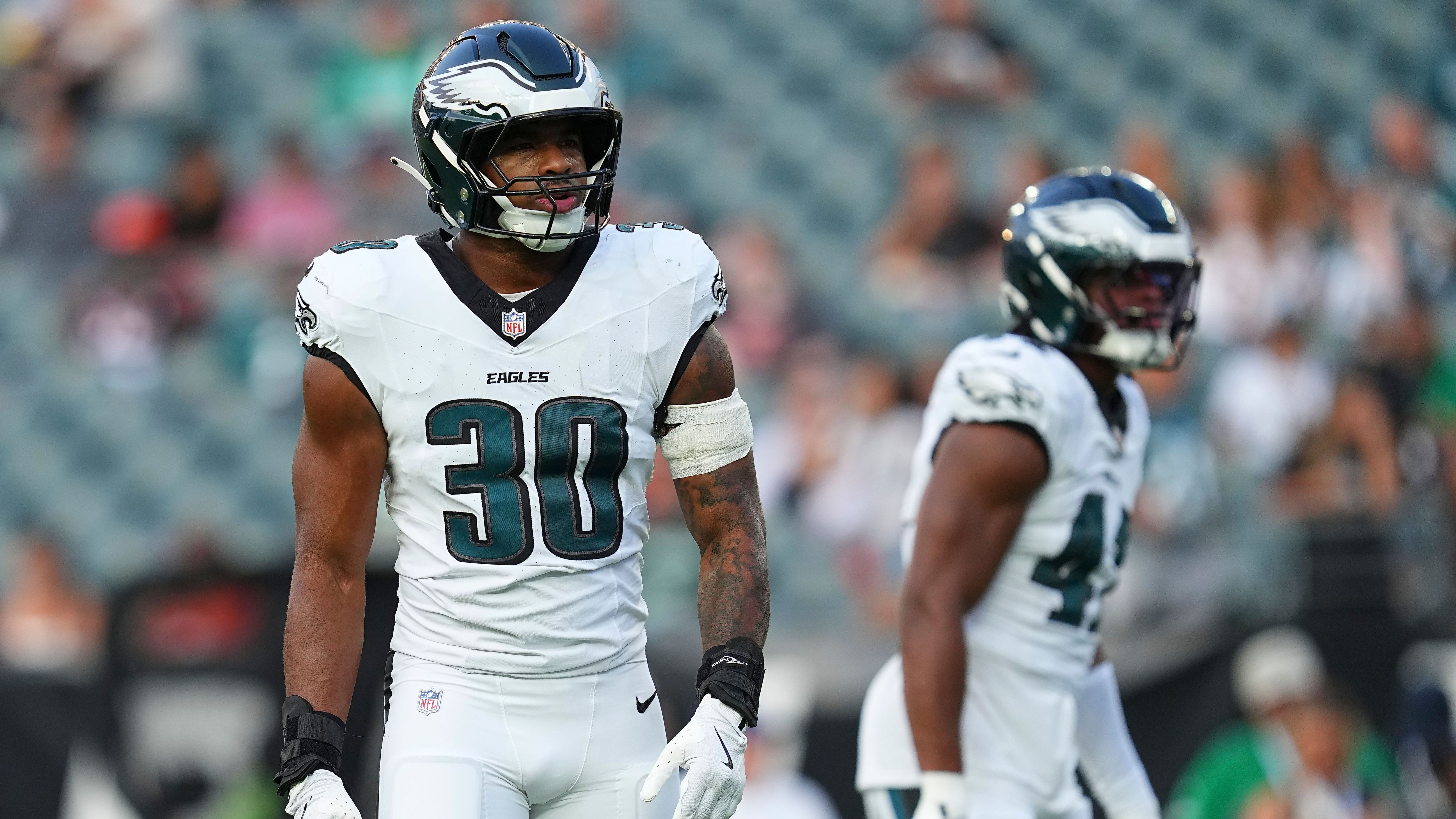 <strong>Platz 6: Jihaad Campbell (LB, Philadelphia Eagles)</strong><br>Quote: +1.500 (bei einem Einsatz von 100 US-Dollar gewinnt man 1.500 US-Dollar)